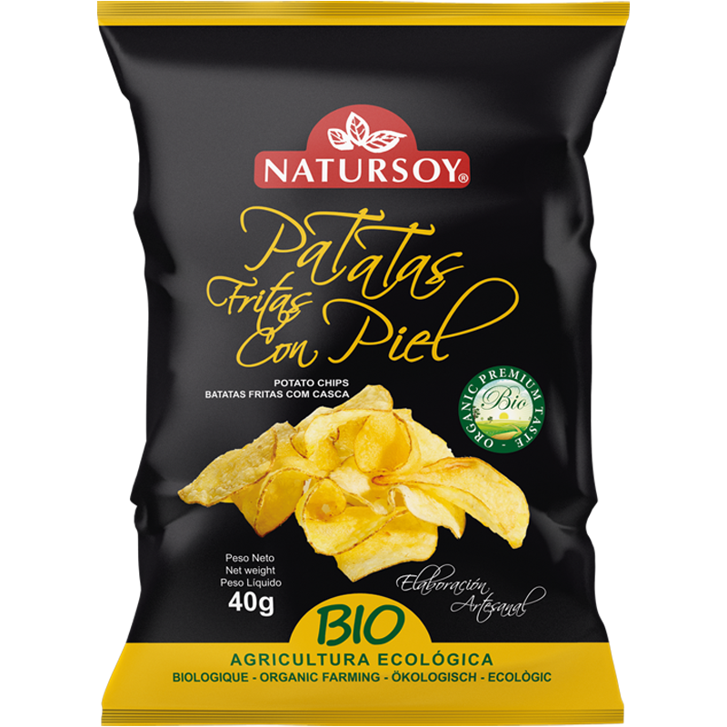 Natursoy - patates fregides amb pell 125 g