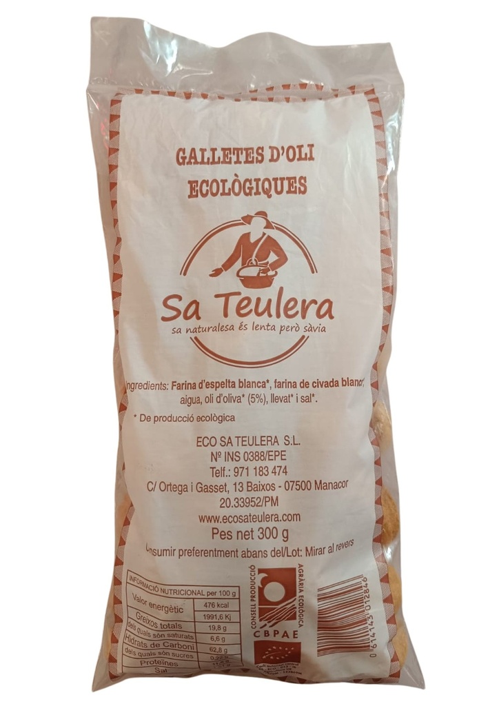 Galetes d'oli ECO 300g - Sa Teulera