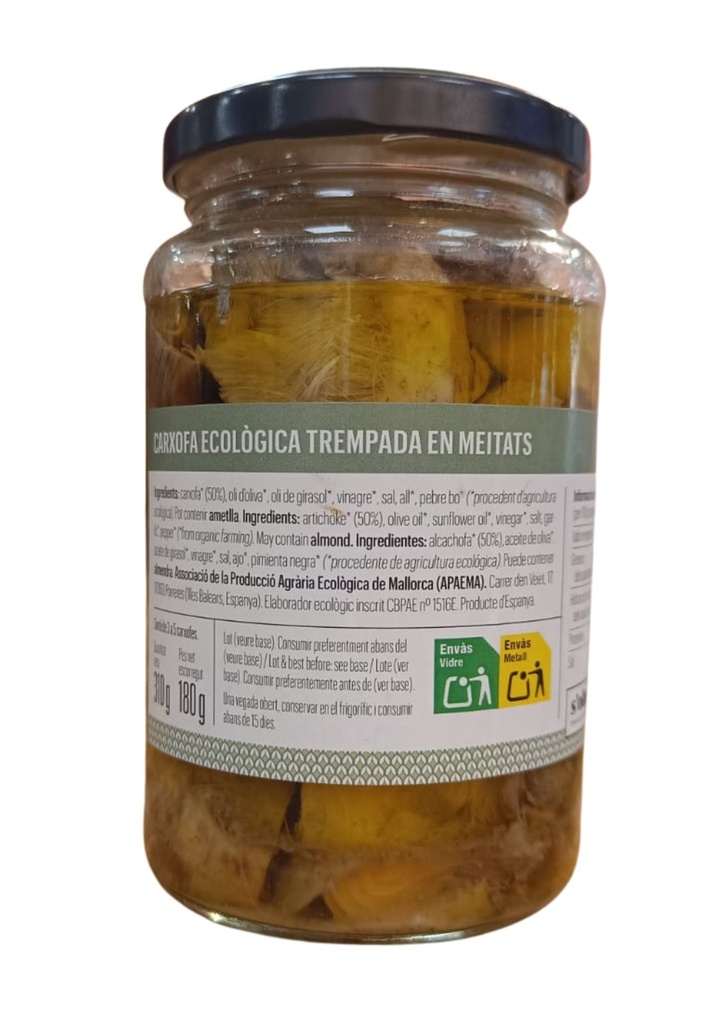 Carxofa blanca 310g ECO Sa Casa Pagesa