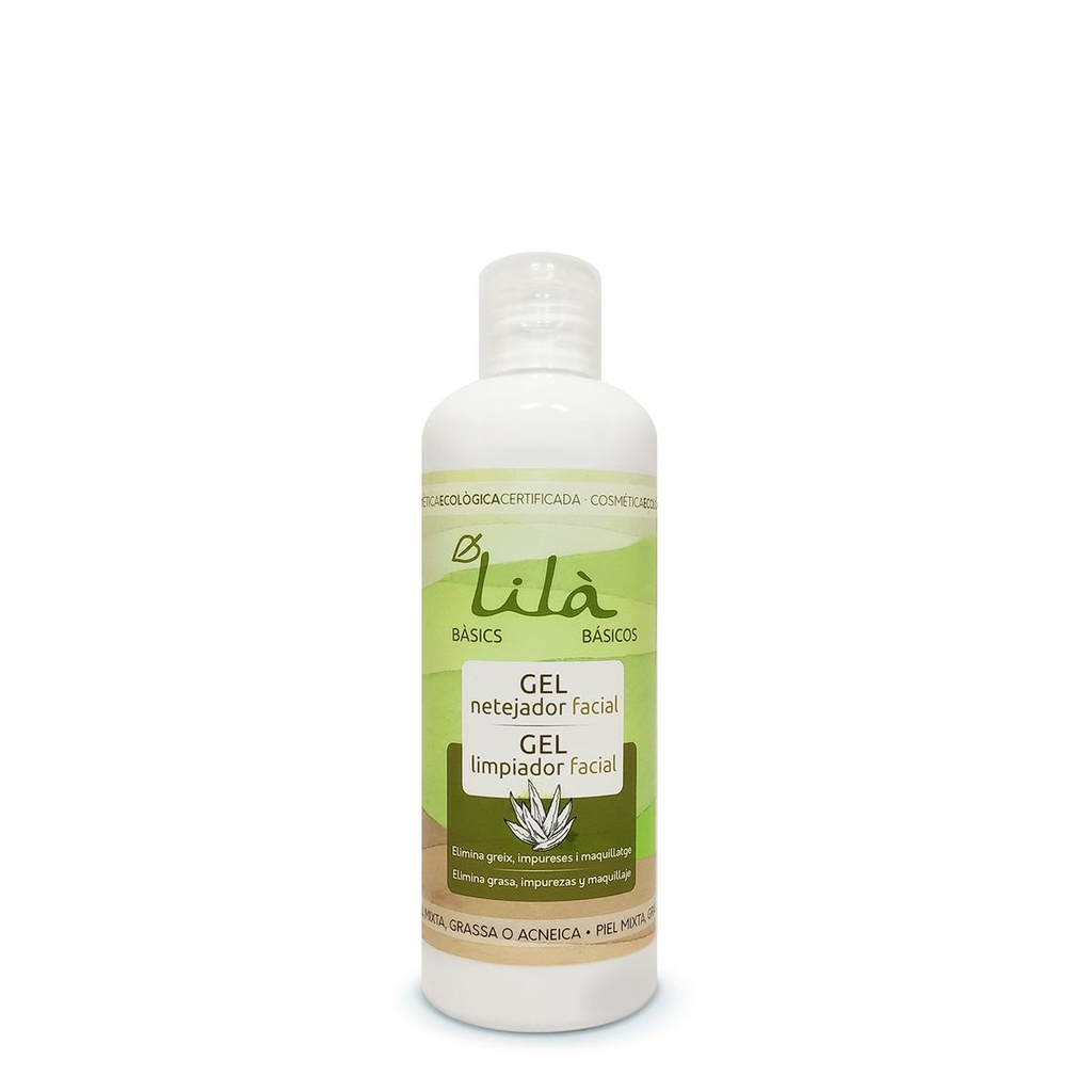 Lilà- Gel netejador facial bàsics 250 ml