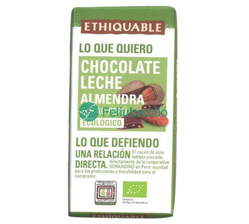 Mini rajola xoco llet i ametlla Bio 30g