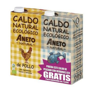 Aneto - Pack brou pollastre/peix ECO