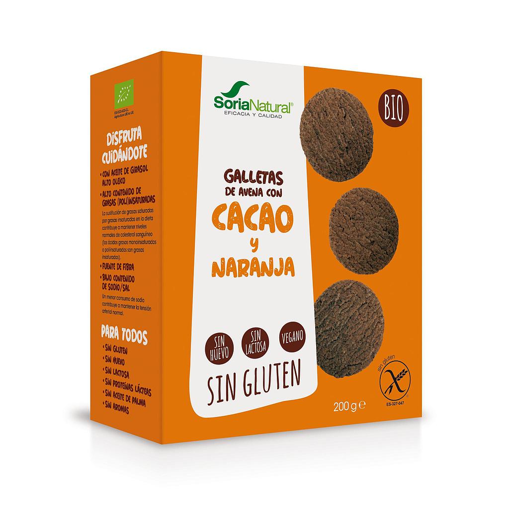 Sorianatural- galetes civada, cacau i taronja sense gluten 125g