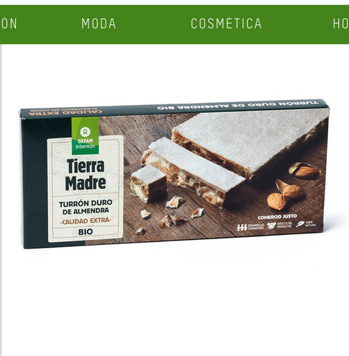 Torró fort ametlles 200 g - Tierra Madre