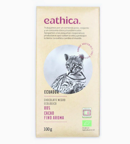 Xocolata negra 80% Ecuador 100 g - Eathica