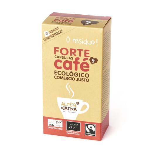 Cafè capsules compostables FORTE 10 unitats - A3