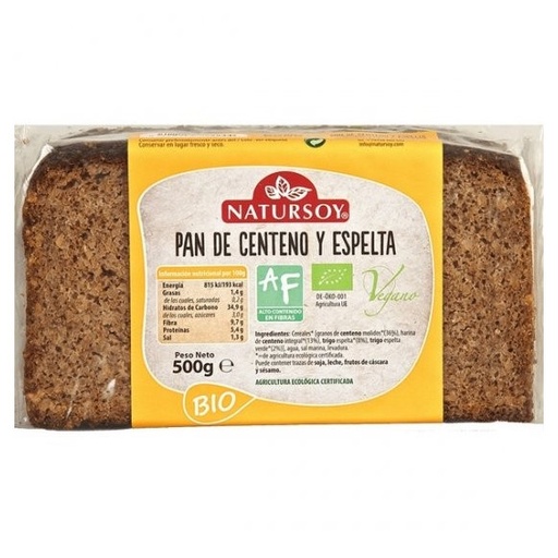 Natursoy - Pa de sègol i espelta 500g