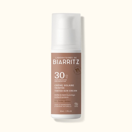 BIARRITZ - Crema solar facial daurat SPF30 50 ml