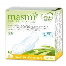 Masmi - Compreses ales ultra dia 100% cotó 10 unitats